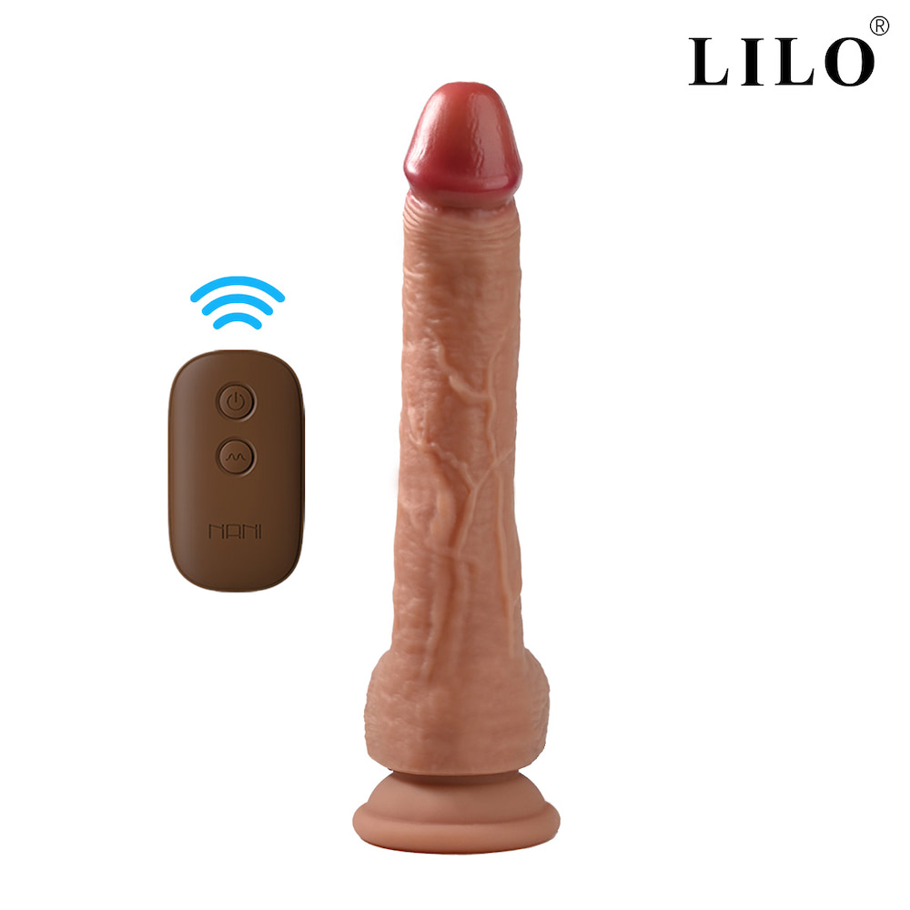 Prótese Realística LILO 22cm com Vibração, Vai e Vem e Aquecimento - Imagem 2