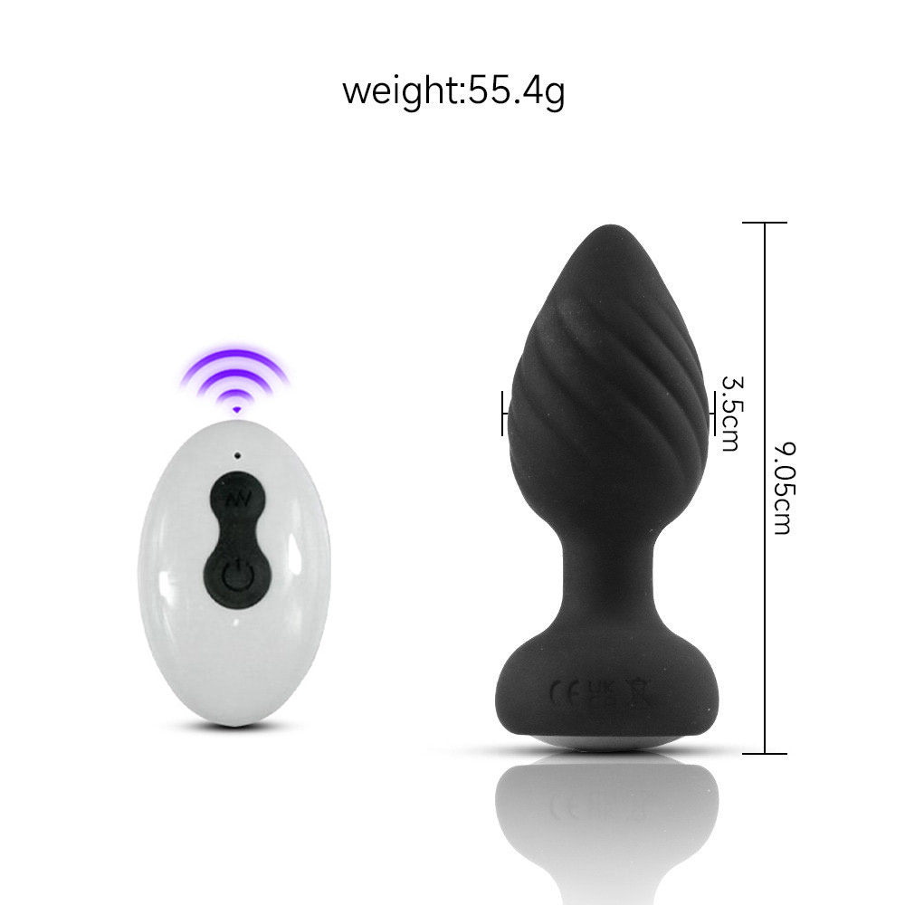 Plug Anal Vibratório em Silicone 10 Modos Luz LED Controle Remoto YOUVIBE - Imagem 5