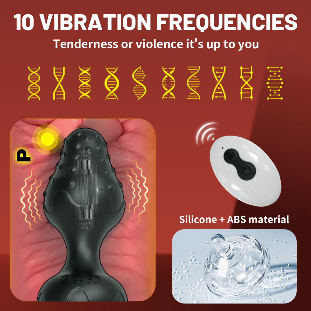 Plug Anal Vibratório 10 Modos LED e Controle Remoto - YOUVIBE - Imagem 5