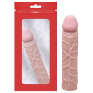 Capa peniana texturizada 16,5x3,5cm Sexy Import com veias em relevo