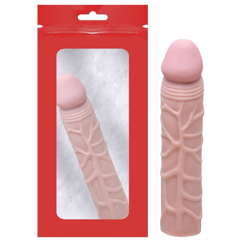 Capa peniana texturizada 16,5x3,5cm Sexy Import com veias em relevo
