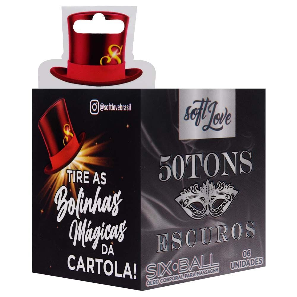 Six Ball 50Tons Escuros Bolinha 6 Unidades Soft Love - Imagem 5