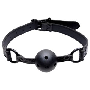 Mordaça de Couro Bondage com Bola Sexy Import