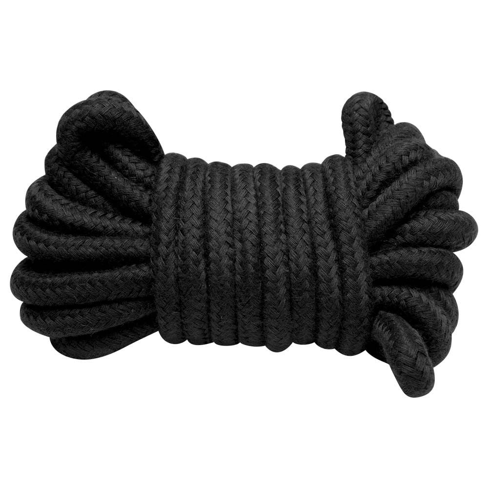 Corda bondage algodão 10m preta para shibari e kinbaku Sexy Import